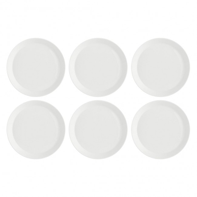 Set of 6 Essenziale Gourmet Deep Plates - White, 21.5 cm Set of 6 Essenziale Gourmet Deep Plates - White, 21.5 cm