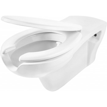 Wall-hung toilet for people with reduced mobility