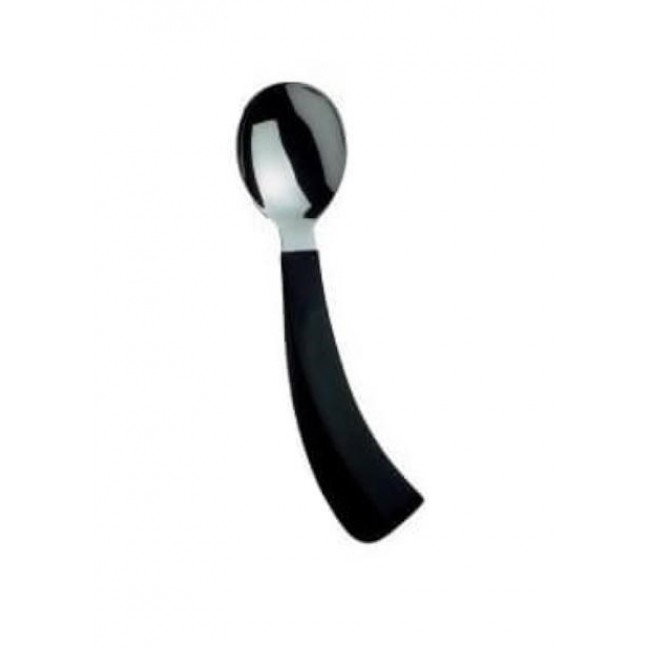 Curved spoon for right-handed person Curved spoon for right-handed person