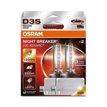 Set of bulbs D3S 42V 35W PK32D-5 XENARC NIGHT BREAKER 220 white 4500K