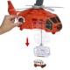 Matchbox Action Drivers Rescue Helicopter,16-In Large-Scale Helicopter with 1:64 Scale Die-Cast Toy Ambulance