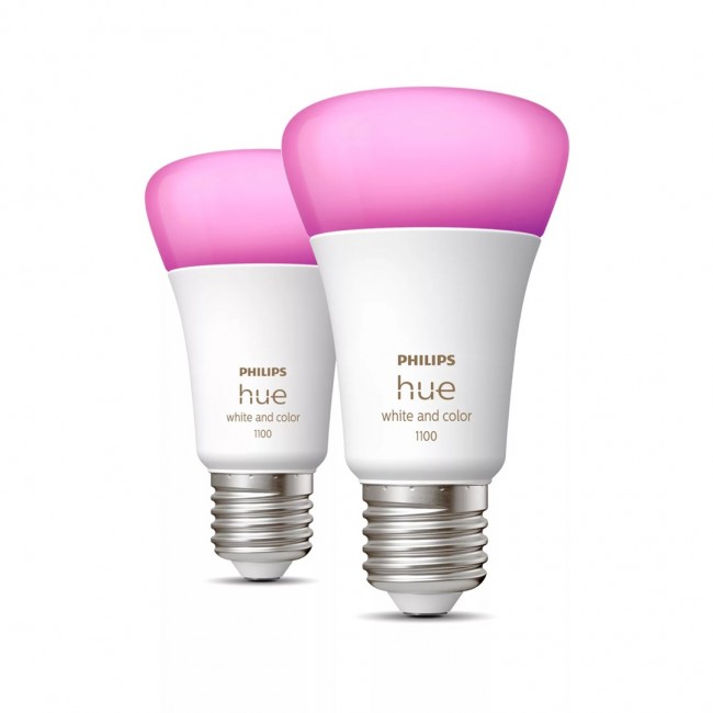 Philips Hue White and colour ambience A60 E27 smart bulb 1100 (2-pack) Philips Hue White and colour ambience A60 E27 smart bulb 1100 (2-pack)