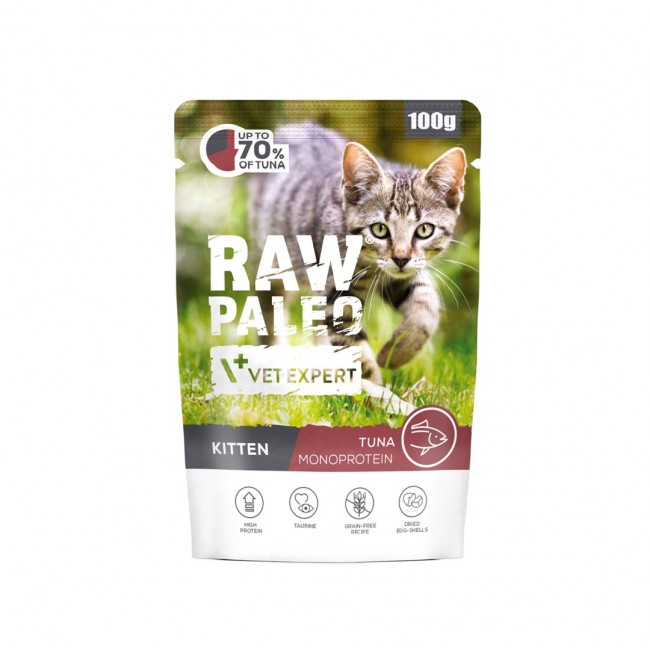 VETEXPERT Raw Paleo Kitten Tuna - wet cat food - 100g VETEXPERT Raw Paleo Kitten Tuna - wet cat food - 100g