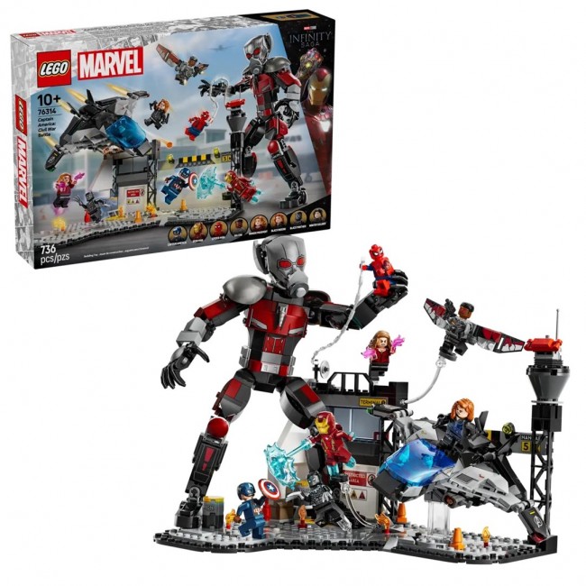 LEGO MARVEL 76314 Captain America: Civil War Battle LEGO MARVEL 76314 Captain America: Civil War Battle