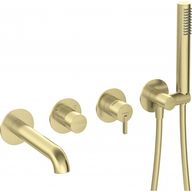 4-hole concealed bathtub mixer