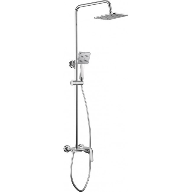 Rain showerhead with shower faucet