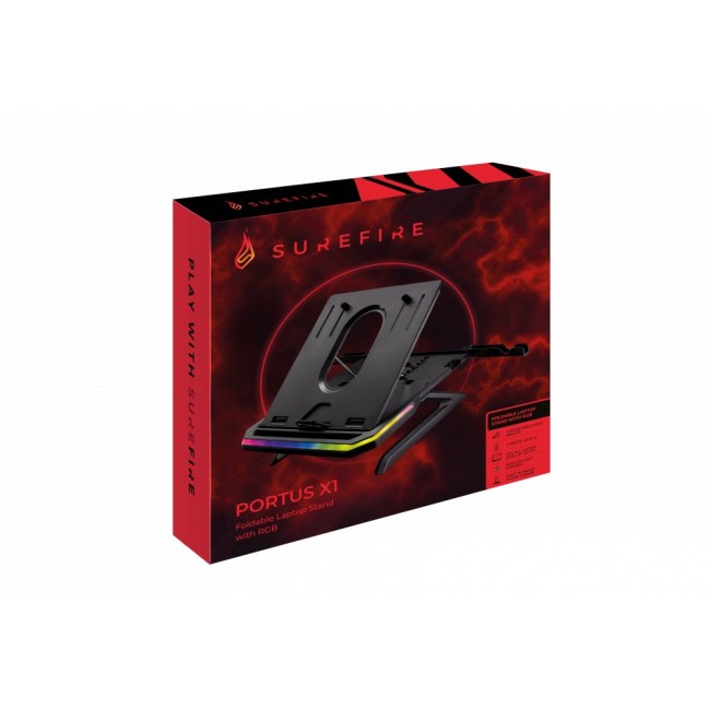 SureFire PORTUS X1 Laptop stand Black 43.9 cm (17.3 SureFire PORTUS X1 Laptop stand Black 43.9 cm (17.3