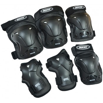 Roces Adult Standard Inline Skate Pads Black 301332 M