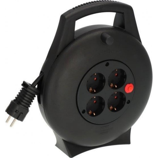 Brennenstuhl 1093900 power extension 10 m 4 AC outlet(s) Indoor Black