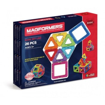 MAGFORMERS 005-30877 BASIC SET LINE - 26 ELEMENTS