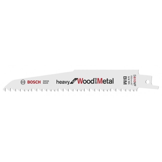 Bosch S 610 VF Heavy for Wood and Metal Sabre Saw Blades Bosch S 610 VF Heavy for Wood and Metal Sabre Saw Blades