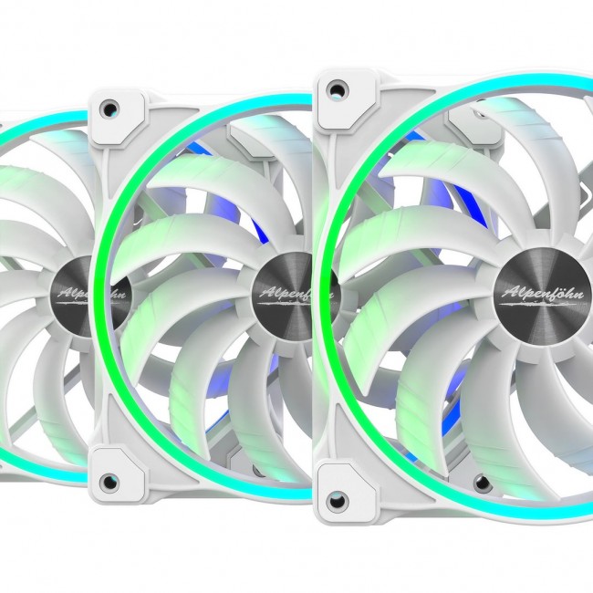 Alpenf hn Wing Boost 3 ARGB 140mm High Speed - Fan white, 3 pc(s) Alpenf hn Wing Boost 3 ARGB 140mm High Speed - Fan white, 3 pc(s)