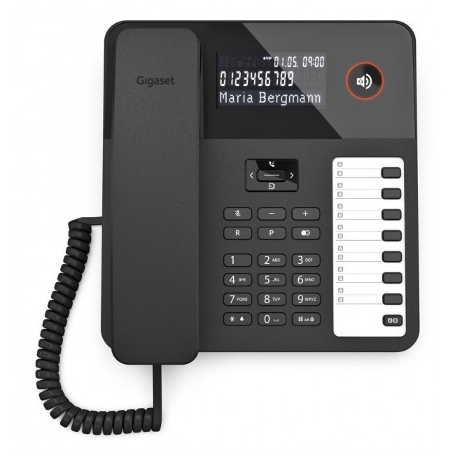 Gigaset DESK 600 Analog telephone Caller ID Black