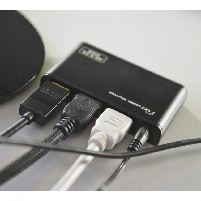 Techly IDATA HDMI2-4K2 video splitter HDMI 2x HDMI Techly IDATA HDMI2-4K2 video splitter HDMI 2x HDMI