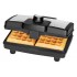 Clatronic WA 3606 waffle iron 2 waffle(s) Black,Stainless steel 800 W