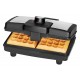 Clatronic WA 3606 waffle iron 2 waffle(s) Black,Stainless steel 800 W