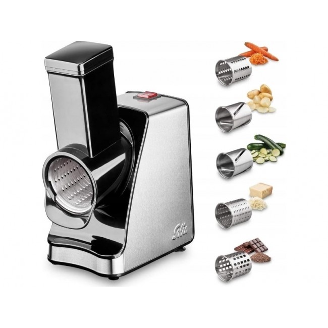 Solis 921.06 electric grater/spiralizer Stainless steel Black, Stainless steel Solis 921.06 electric grater/spiralizer Stainless steel Black, Stainless steel