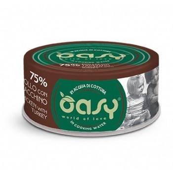 OASY More Love Chicken with turkey - wet cat food - 70g