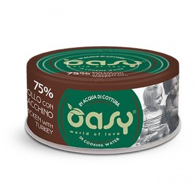 OASY More Love Chicken with turkey - wet cat food - 70g