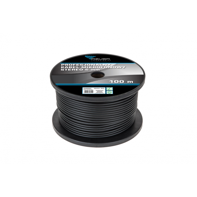 Kabel mikrofonowy stereo 6mm profesjonalny Kabel mikrofonowy stereo 6mm profesjonalny