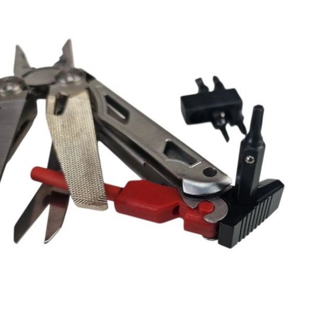 AZYMUT Giewon FS Multitool - Fire Starter - 19 tools - flint + whistle + belt holster (H2038A)