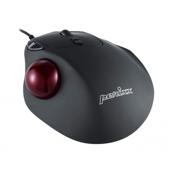 Perixx PERIMICE 517 Wired Mouse Laser Trackball 34mm Black