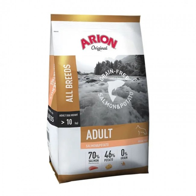 ARION Original Grain Free Salmon & Potato - dry dog food - 12kg