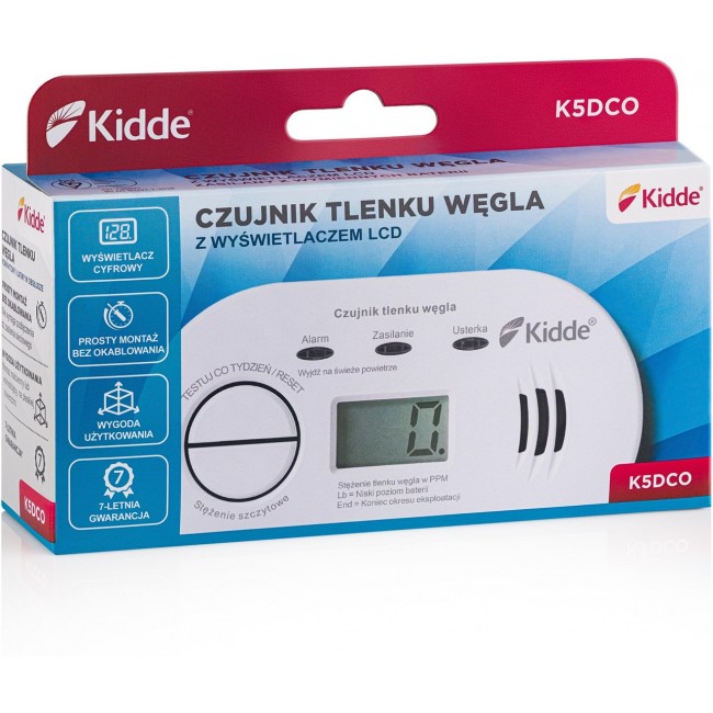 K5DCO KIDDE CARBON MONOXIDE AND CARBON MONOXIDE DETECTOR K5DCO KIDDE CARBON MONOXIDE AND CARBON MONOXIDE DETECTOR