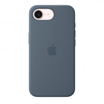 Apple iPhone 17e Silicone Case with MagSafe Anchor Blue