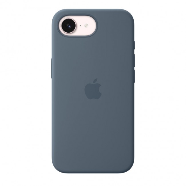 Apple iPhone 17e Silicone Case with MagSafe Anchor Blue