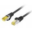 Lanberg PCF6A-10CU networking cable Black 2 m Cat6a S/FTP (S-STP) Round