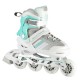 NILS EXTREME NH18191 2IN1 INLINE SKATES WHITE & BLUE SIZE. S (29-33) WITH INTERCHANGEABLE HOCKEY SKATES