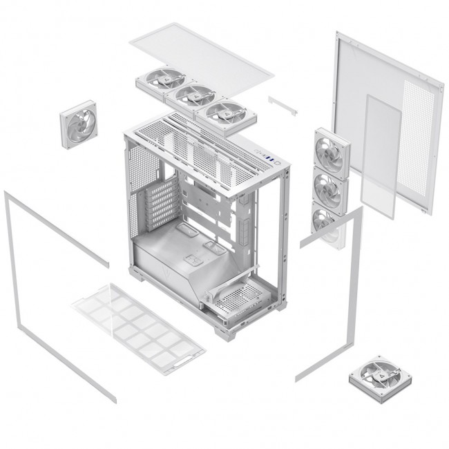 MODECOM VOLCANO STELLAR PLUS ARGB MIDI 8F WHITE