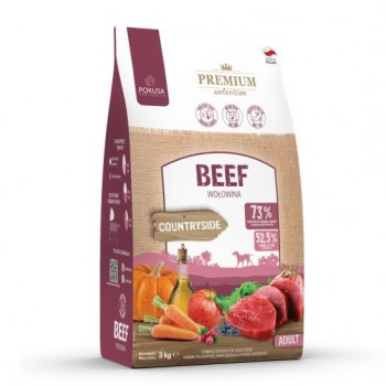 POKUSA Premium Selection Beef Adult - dry dog food - 3kg