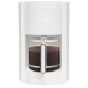 ELLE 1.8L white filter coffee maker