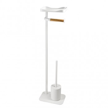 FREE STANDING TOILET BRUSH ALBANY WHITE