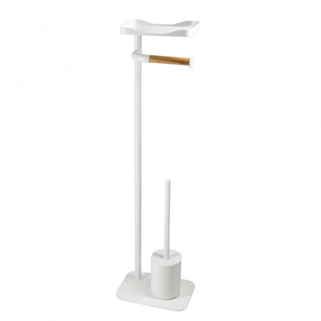 FREE STANDING TOILET BRUSH ALBANY WHITE