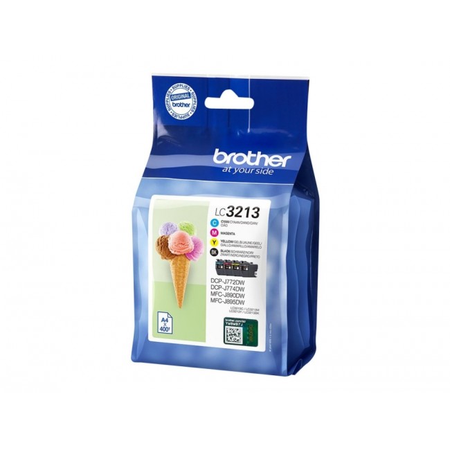 Brother LC3213VAL ink cartridge 4 pc(s) Original High (XL) Yield Black, Cyan, Magenta, Yellow