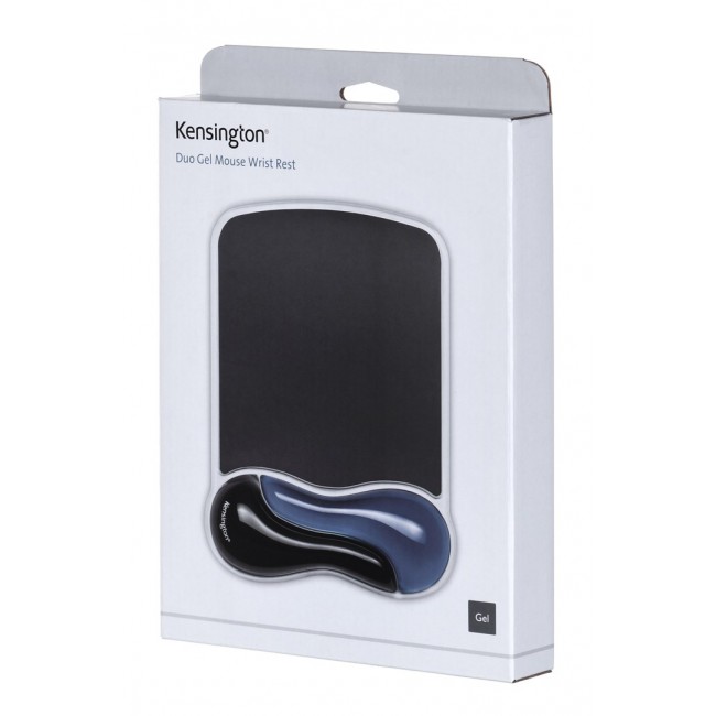 Kensington Duo Gel Mouse Pad with Integrated Wrist Support - Blue/Smoke Kensington Duo Gel Mouse Pad with Integrated Wrist Support - Blue/Smoke