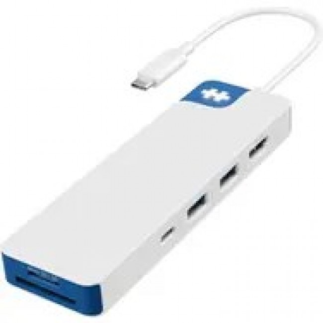 HYPER HD4102BUGL interface hub USB 3.2 Gen 1 (3.1 Gen 1) Type-C 5000 Mbit/s Blue, White
