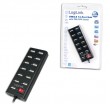 LogiLink UA0126 interface hub USB 2.0 480 Mbit/s Black