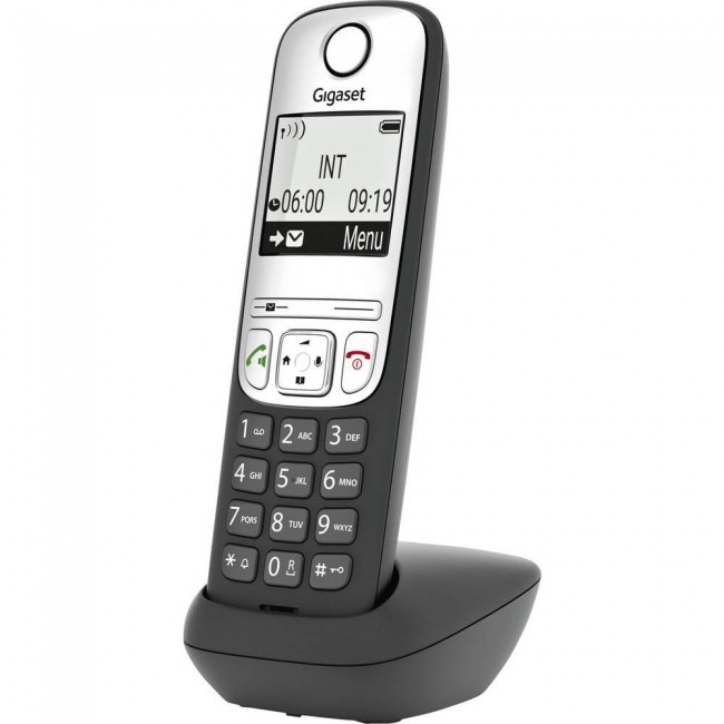Gigaset A690HX Analog/DECT telephone Caller ID Black, Silver