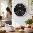 Esperanza Washington Black Mechanical Wall Clock Round Black Esperanza Washington Black Mechanical Wall Clock Round Black