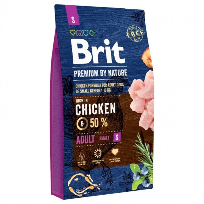 Brit Premium By Nature Adult S - dry dog food - 8kg