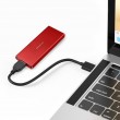 Qoltec 51831 Enclosure | M.2 SSD drive | SATA | NGFF| USB 3.0 | Super speed 5Gb/s | 2TB | Red Qoltec 51831 Enclosure | M.2 SSD drive | SATA | NGFF| USB 3.0 | Super speed 5Gb/s | 2TB | Red