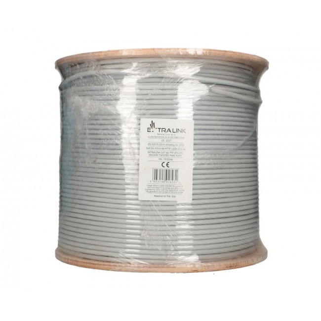 Extralink Twisted pair CAT6A FTP (F/FTP) V2 Indoor 500M