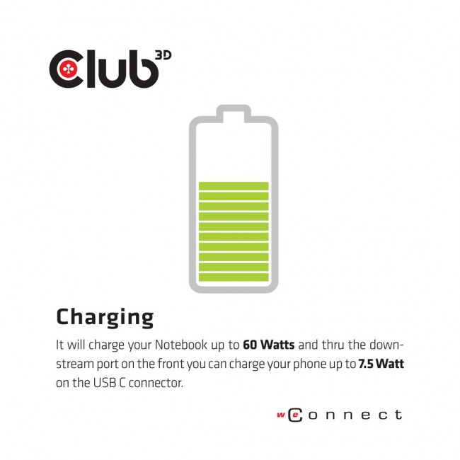 CLUB3D The CSV-1562 is an USB3.2 Gen1 Type-C Universal Triple 4K30Hz Charging Docking Station and is DisplayLink Certified. The Universal Charging Dock
