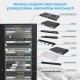 Extralink Rackmount cabinet 37U 600x1000 Black standing