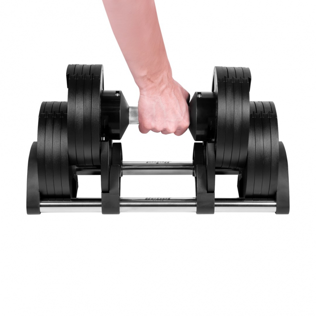 REBEL ACTIVE Cast iron automatic dumbbell 36kg, 2kg increments
