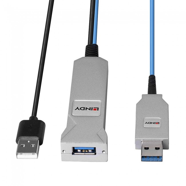 Lindy 30m Fibre Optic USB 3.0 Cable Lindy 30m Fibre Optic USB 3.0 Cable